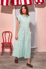 The Sarah Dress in Saltwater. 