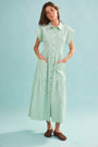 The Sarah Dress in Saltwater. 