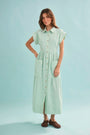 The Sarah Dress in Saltwater. 