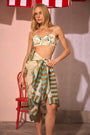 The Sarong in Somers Shell Cream paired with matching Nevis One Piece.