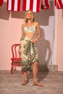 The Sarong in Somers Shell Cream paired with matching Nevis One Piece.