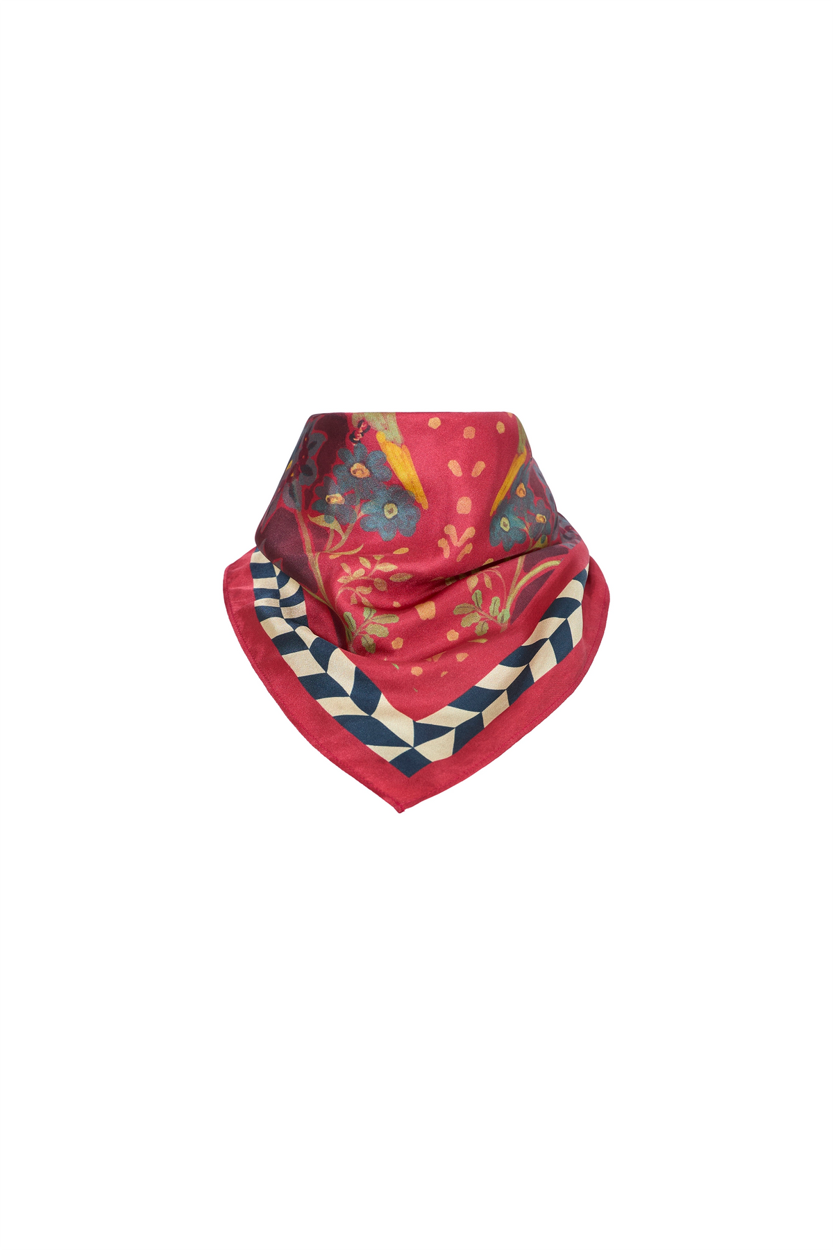 The Scarf in Birds of a Feather Maroon.