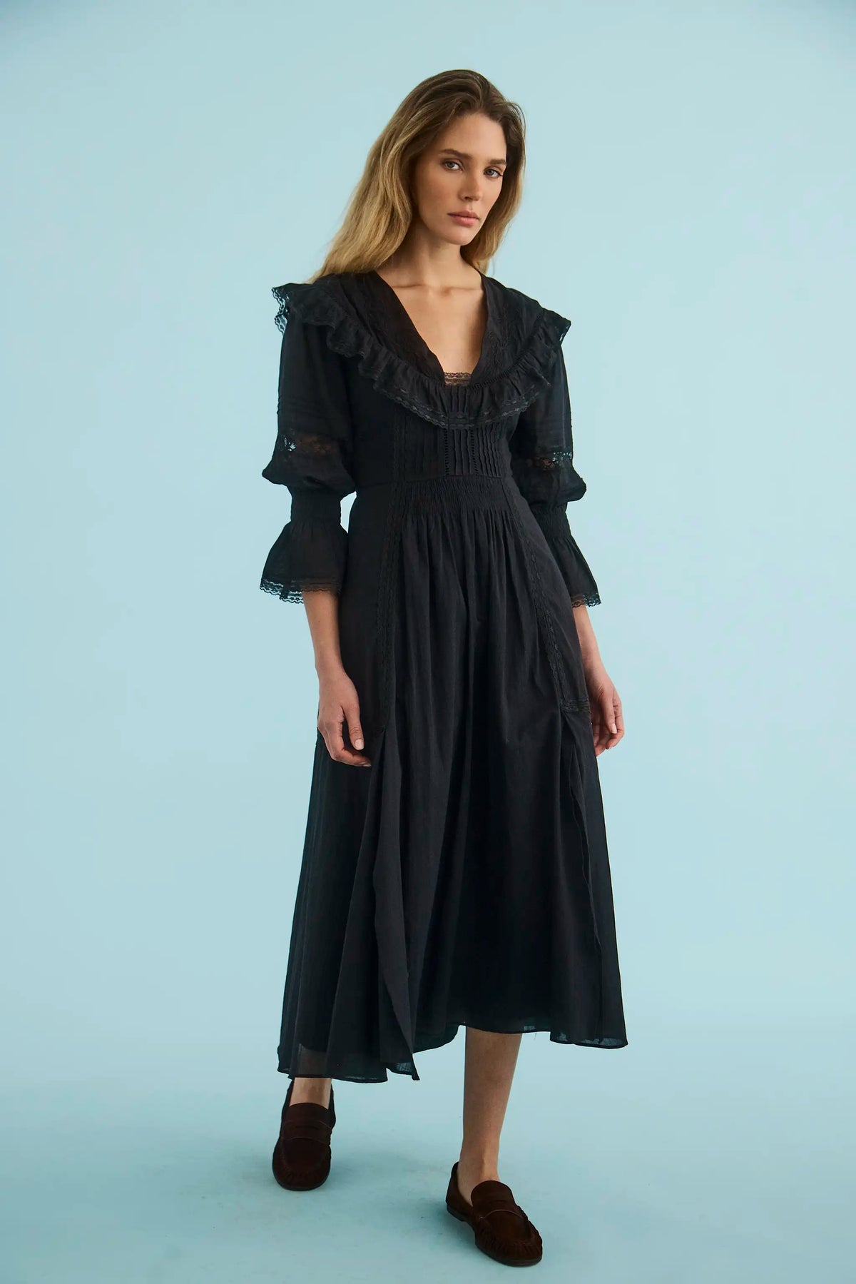 The Selena Dress in Onyx. 