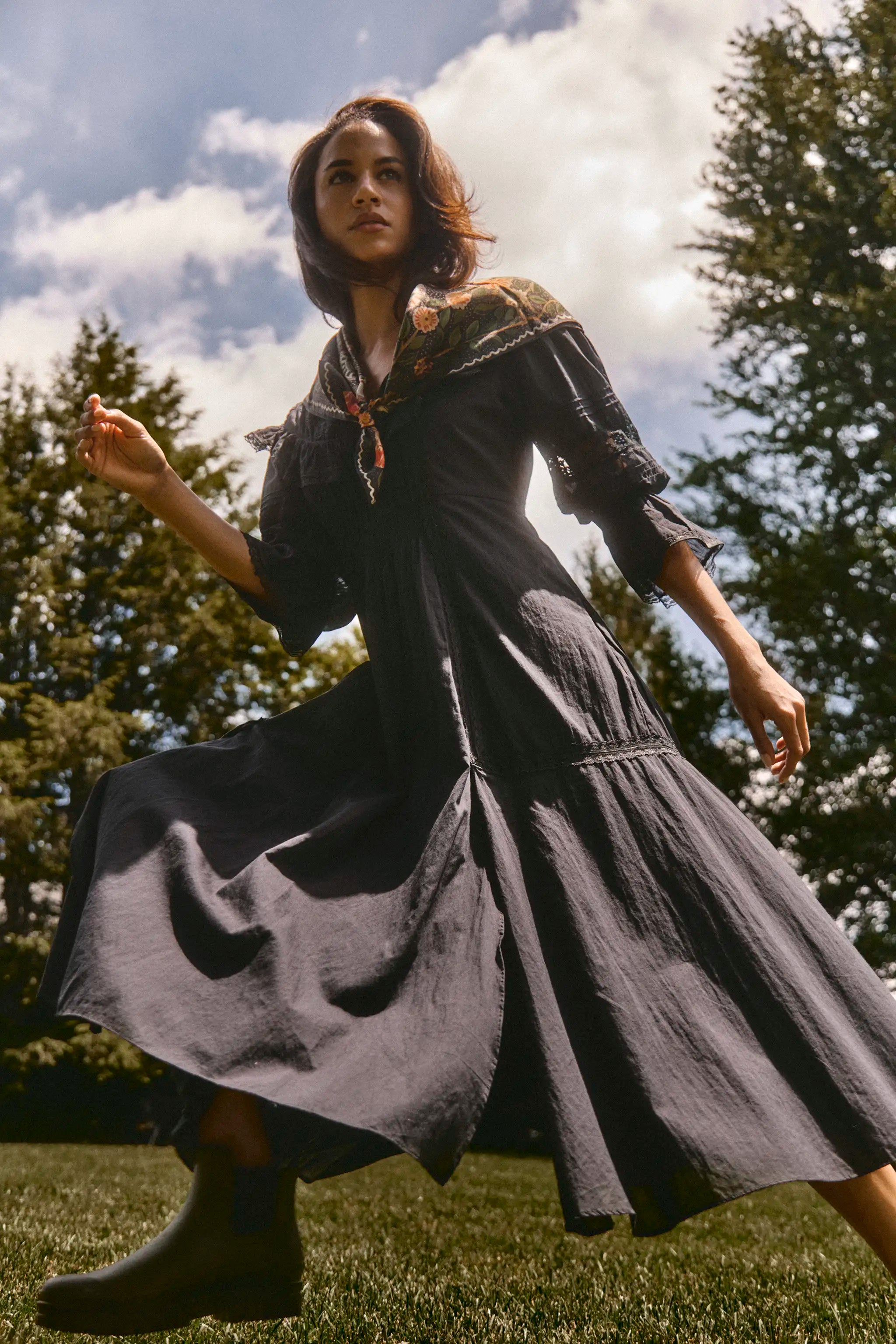 The Selena Dress in Onyx. 