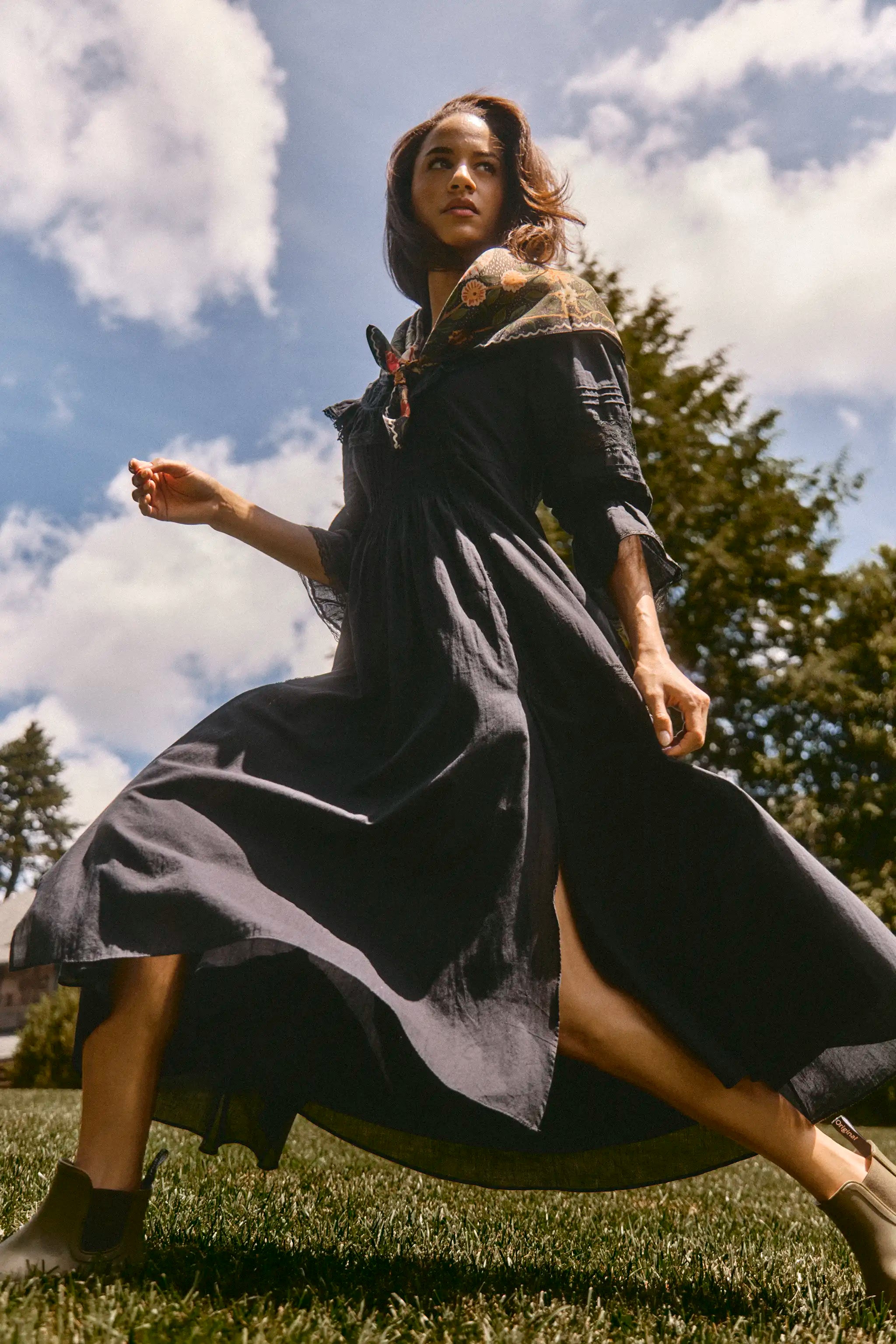The Selena Dress in Onyx. 