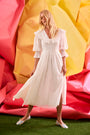 The Selena Dress in white