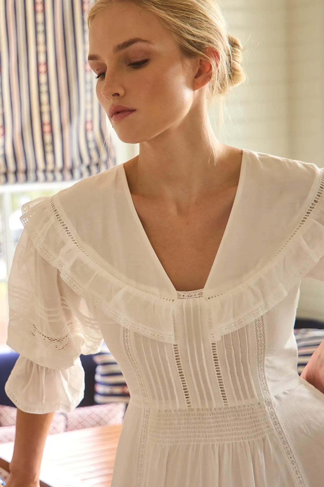 The Selena Dress in white