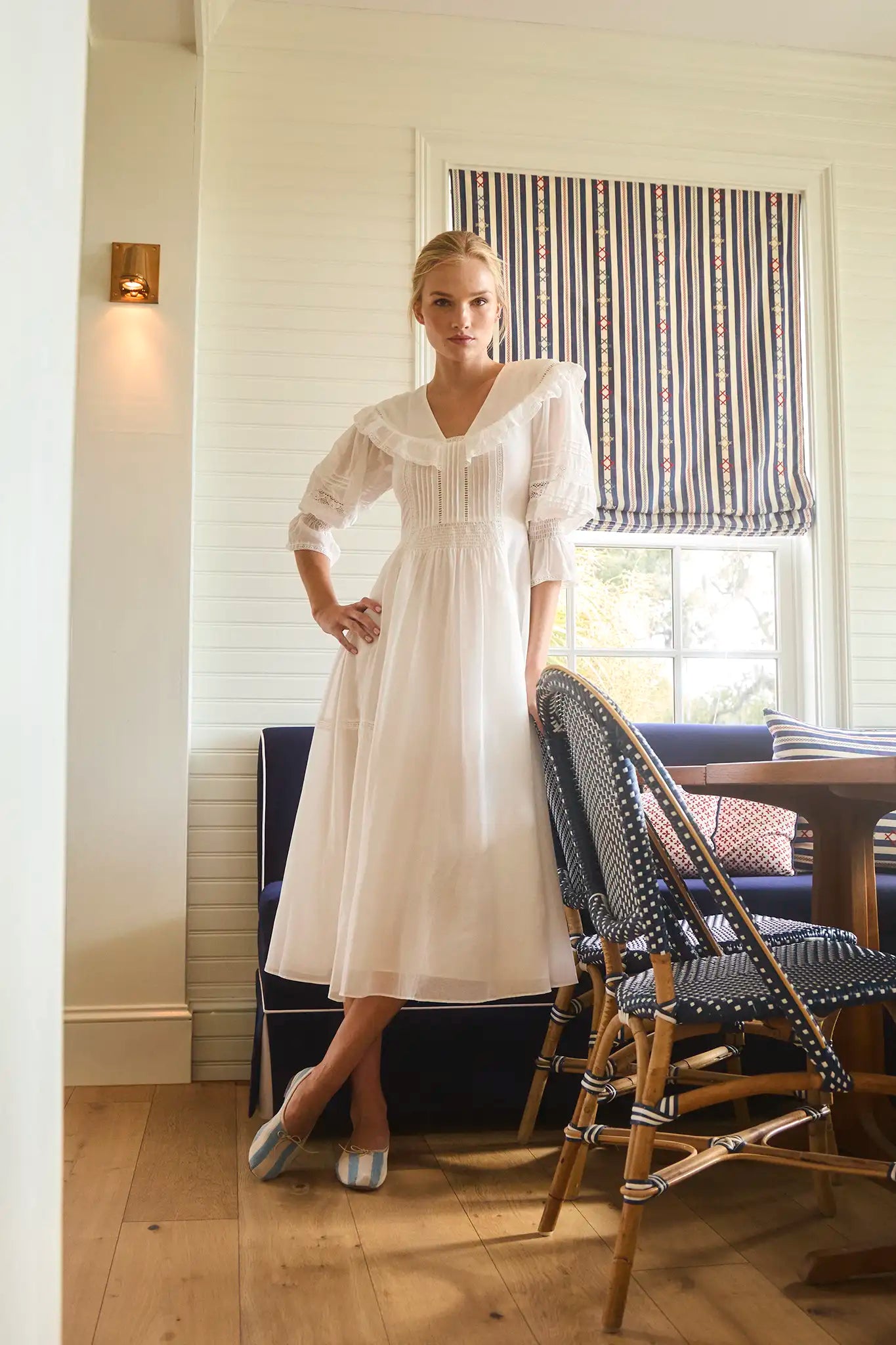 The Selena Dress in white