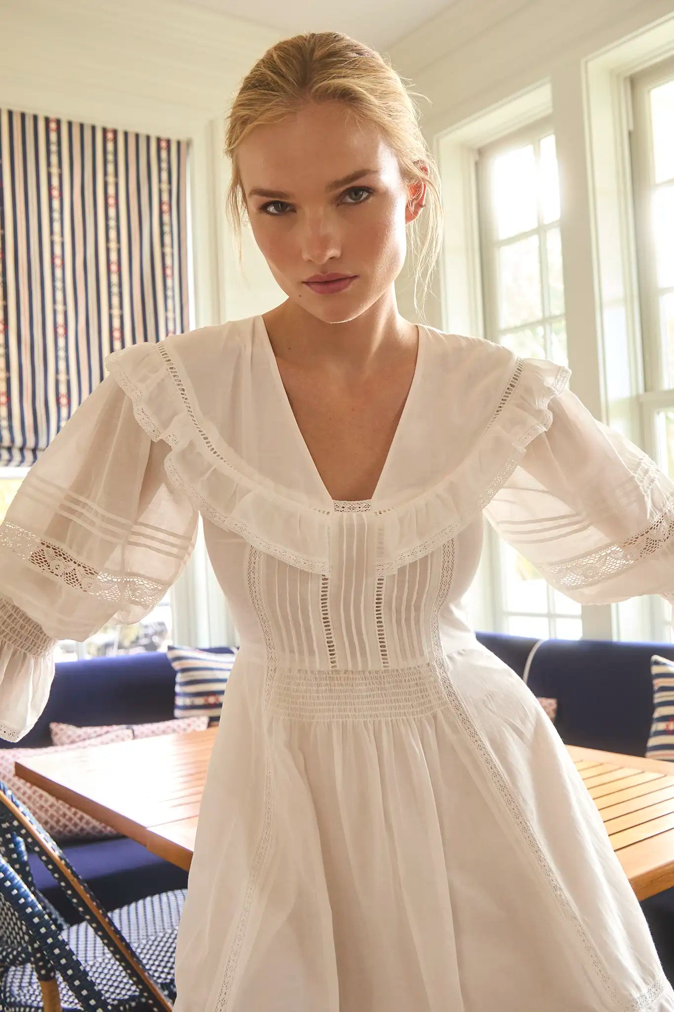 The Selena Dress in white