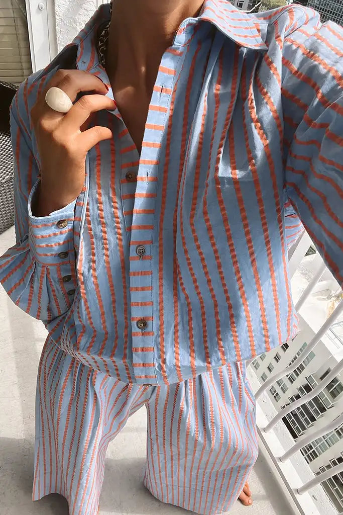 @annieculbertson in Miles Shirt and Dasha Pant
