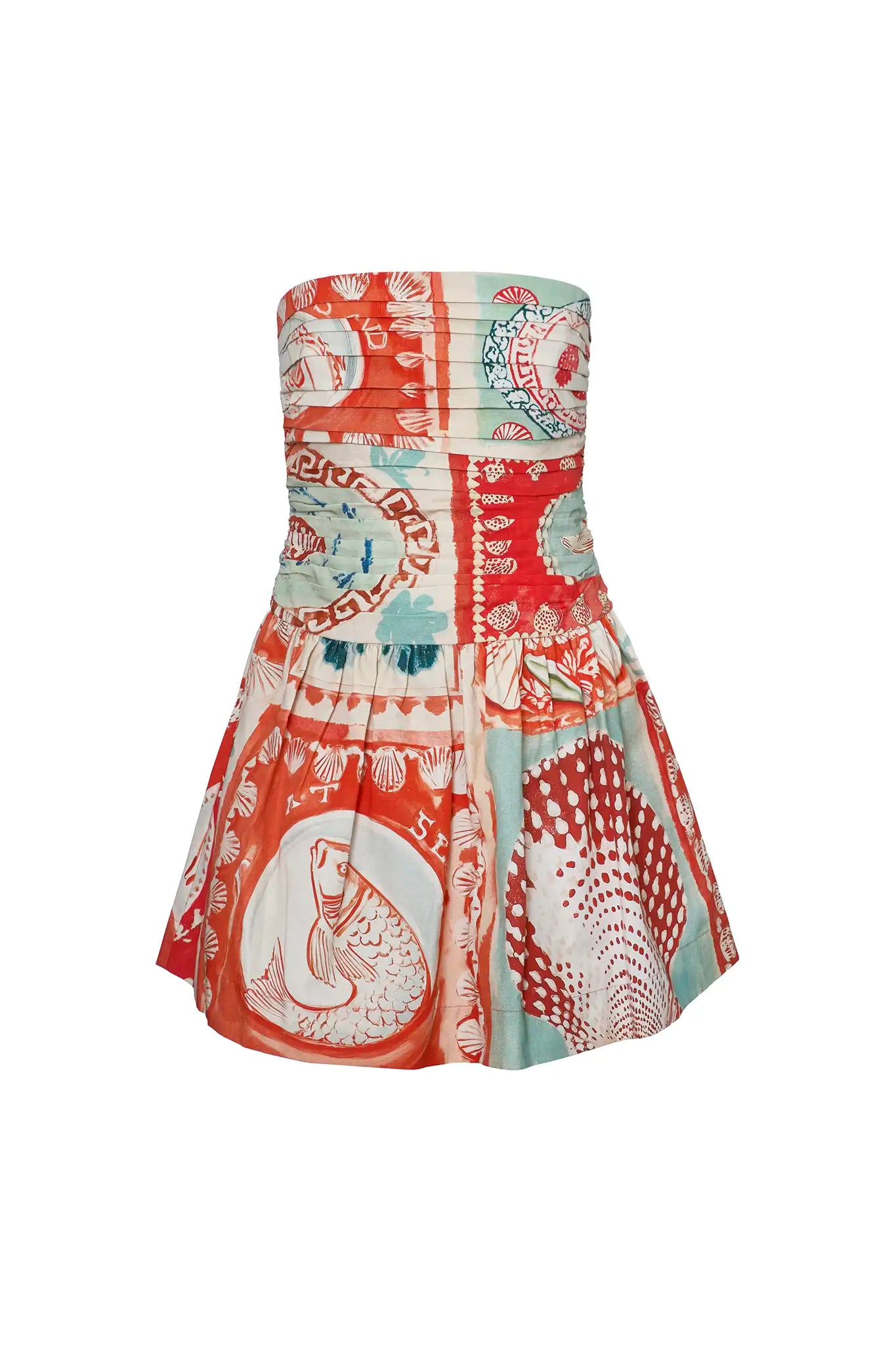 The Soleil Dress in Lost at Sea print. 