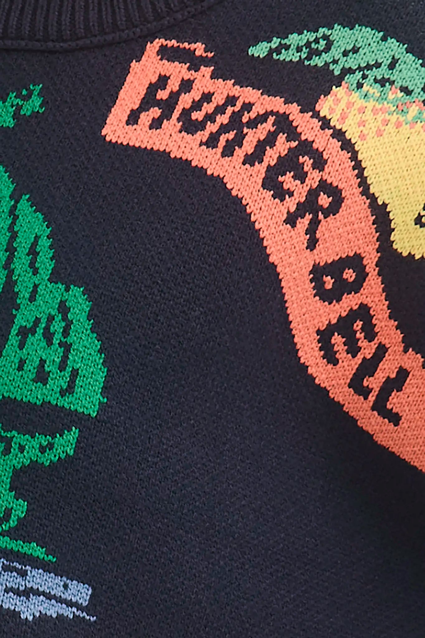 Close up of the St. Georges Sweater in deep sea. 