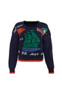 The St. Georges Sweater in deep sea. 