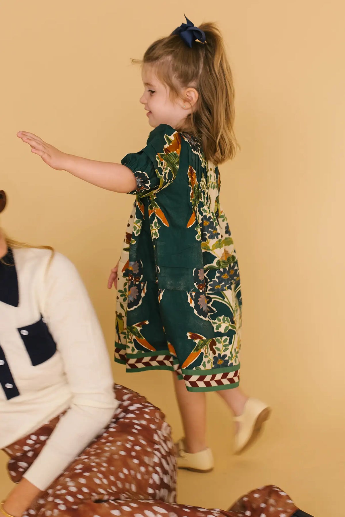 The Kids Jenkins Dress in Birds of a Feather Navy.