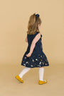 Kids Ellie Dress in Atelier Splatter Navy.