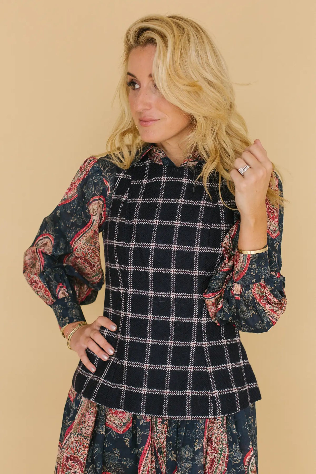 Natalie Steen in the Bini Top and the Tenley Dress.