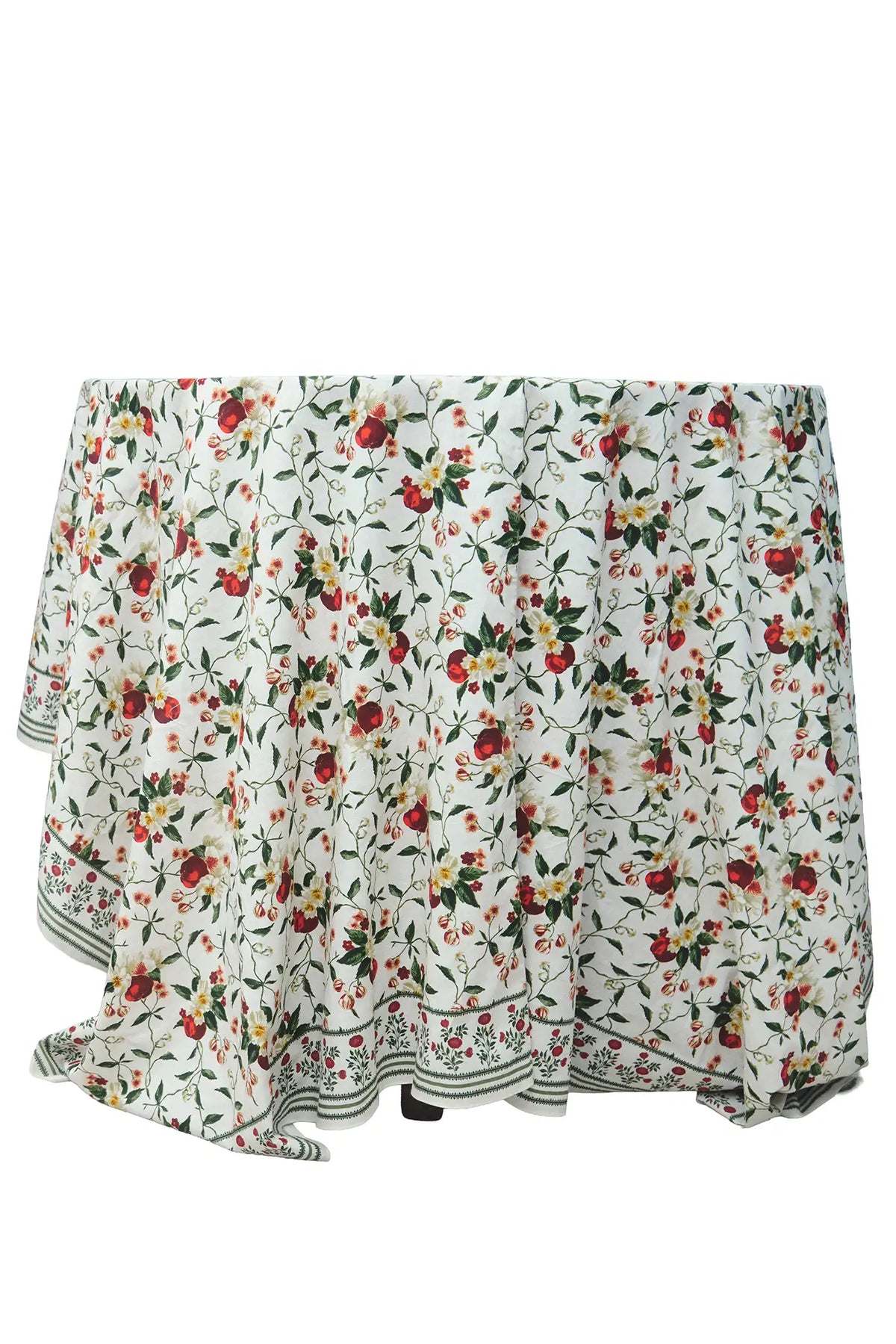 The Camellia Table Cloth in Camellia Ivory.