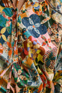 Close up of the Theresa Dress in Picnic Quilt. 