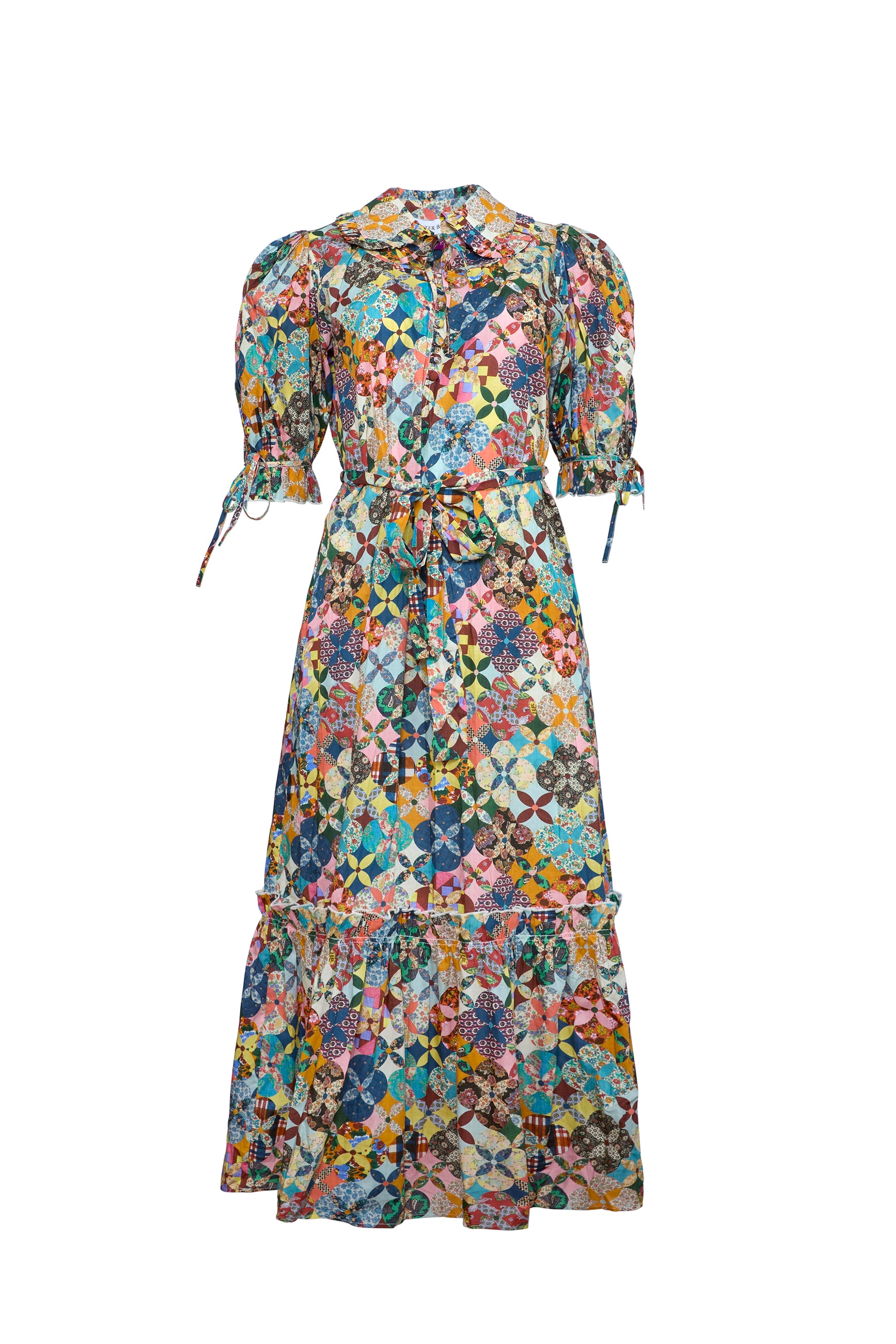The Theresa Dress in Picnic Quilt. 