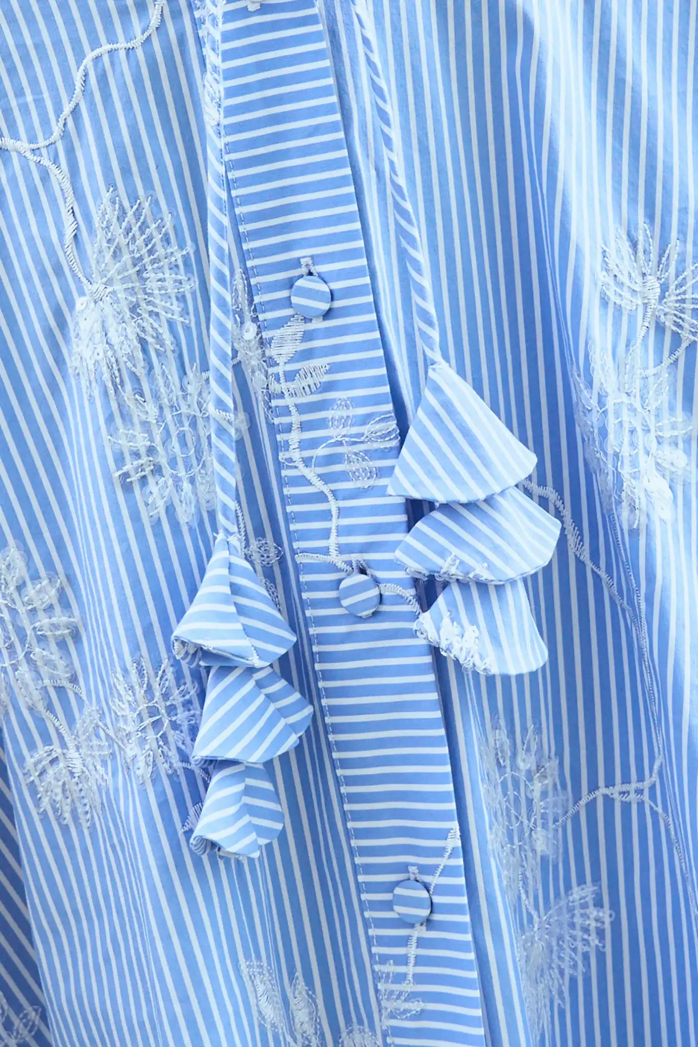 Close up of the Thistle Skirt in Sullivan Stripe.