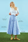 Thistle Skirt in Sullivan Stripe with call outs.