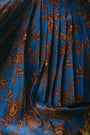 Close up of the Tilda Top in Wild Vine Blue. 