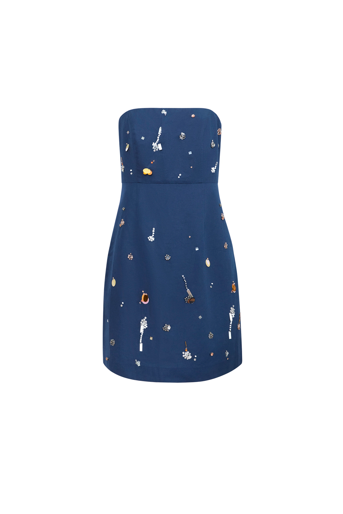 The Tori Dress in Atelier Splatter Navy. 