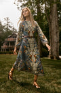 The Townes Dress in Birds of a Feather Navy. 