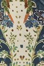 Close up of the Townes Dress in Birds of a Feather Navy. 