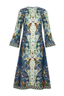 The Townes Dress in Birds of a Feather Navy. 
