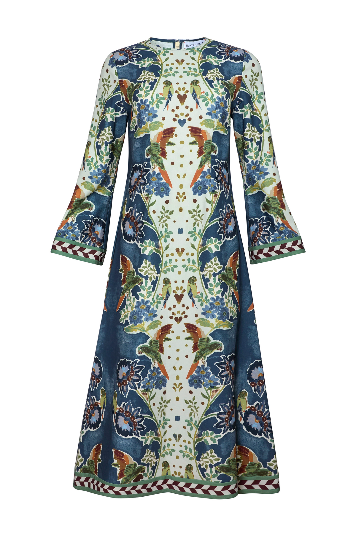 The Townes Dress in Birds of a Feather Navy. 