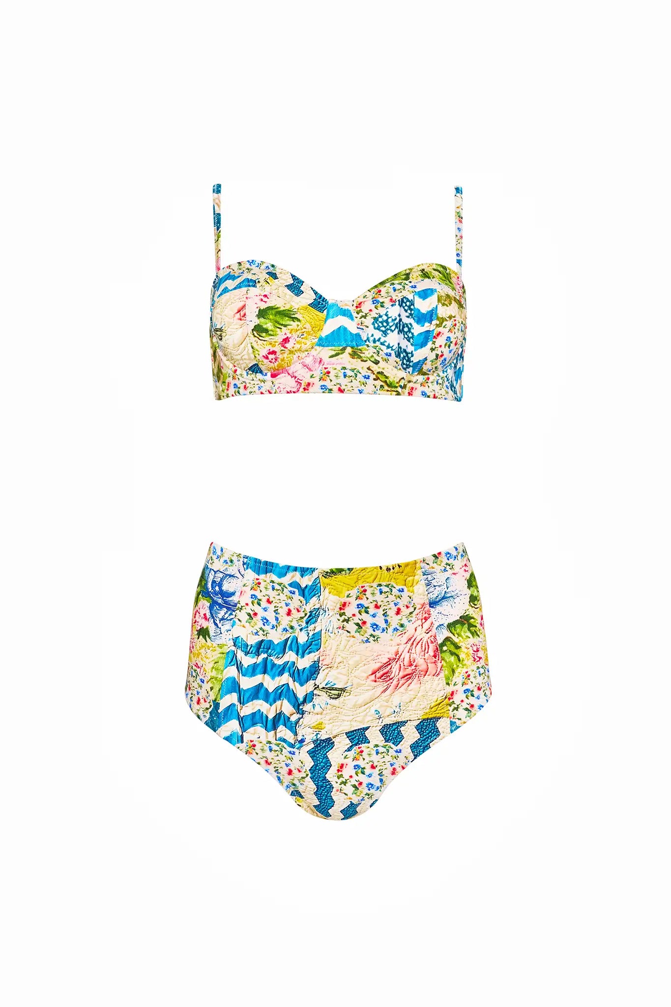 The Bikini Bottom in Morning Glory paired with matching top