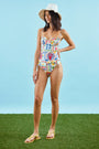 The Underwire One-Piece Swimsuit in Coastal Conversation 