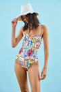The Underwire One-Piece Swimsuit in Coastal Conversation 