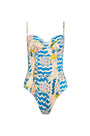 The Underwire One-Piece Swimsuit in Morning Glory