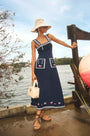 The Vaughn Dress in Deep Sea. 