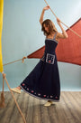 The Vaughn Dress in Deep Sea. 