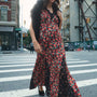 The Vela Dress in Crimson Blossom.