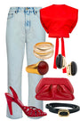 Wray Pant in washed denim styled.