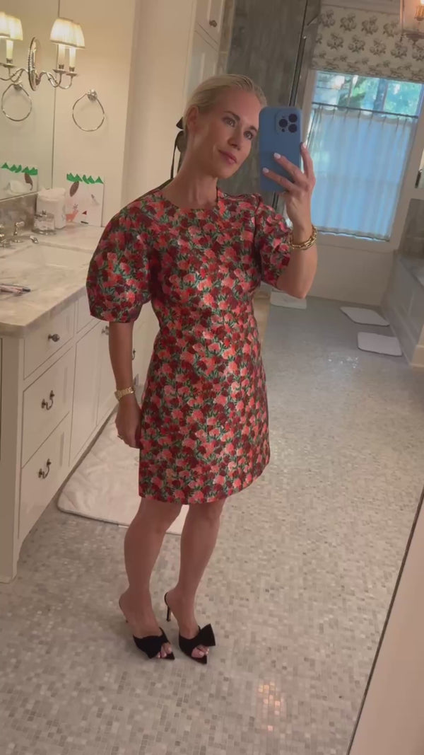 Hunter in the Harmony Dress.