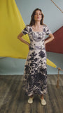 The Cecily Dress in Bermuda Toile.