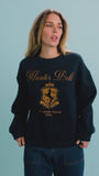 The Heritage Sweatshirt in Midnight Blue paired with Mallory Jeans in Blue Ridge Denim.