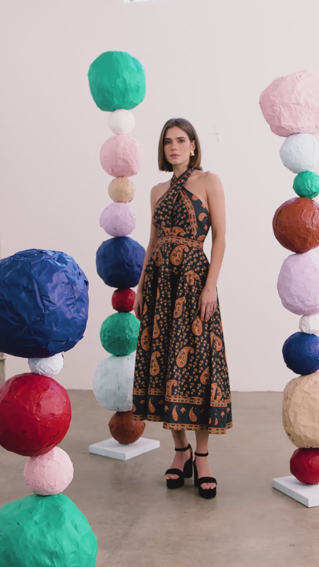 The Bellamy Dress in Glen Paisley. 
