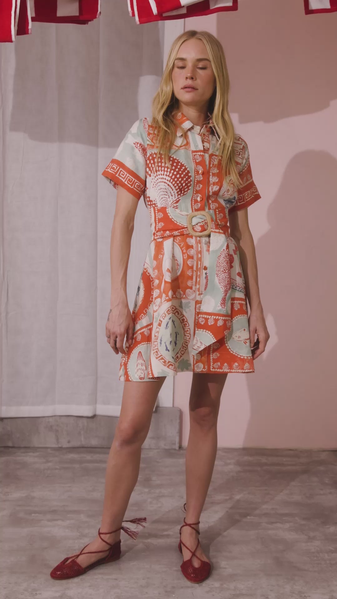 The Liza Dress in Lost at Sea print. 