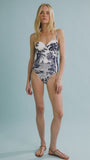 The Nevis One Piece in Bermuda Toile.