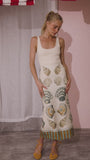 The Davis Cami in Cream paired with Lynne Skirt in Somers Shell Cream.