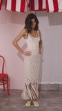 The Davis Cami in Cream paired with Rivington Skirt in Cream. 