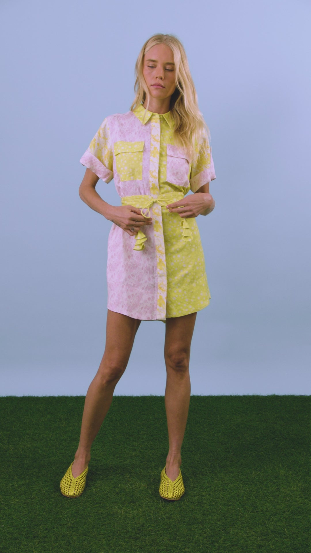 what to wear with lime green dress Nicole Dress | Modern Shirt Dress