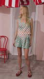 The Catalina Short in Coral Reef Ombre paired with matching Corby Top.