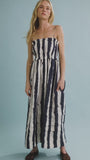 The Larkin Dress in Lighthouse Stripe Navy.